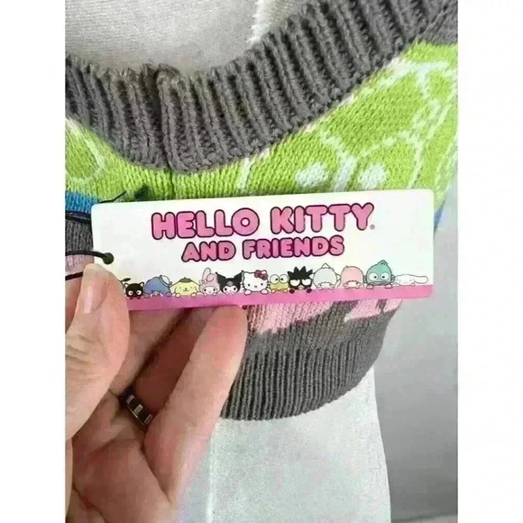 Sanrio Forever 21 x Hello Kitty and Friends Keroppi Cropped Knit Vest Size M - Picture 4 of 8